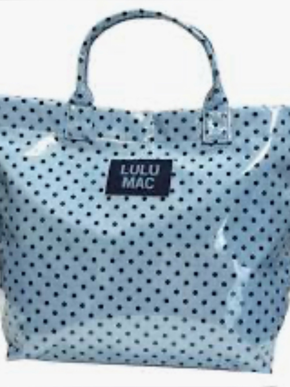 Light Blue Polka Dot Tote